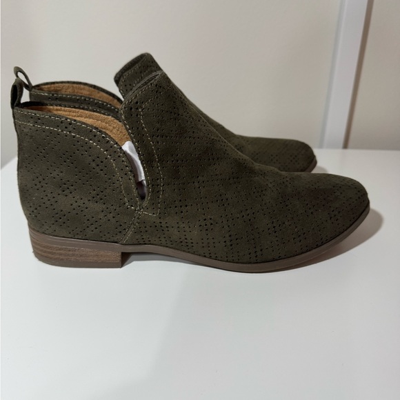Dr. Scholl’s  Ankle Booties Olive Green Comfort Shoes Size 7.5 Medium - Picture 5 of 8